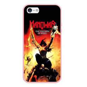 Чехол для iPhone 5/5S матовый с принтом Manowar в Белгороде, Силикон | Область печати: задняя сторона чехла, без боковых панелей | heavy metal | manowar | power metal | группы | метал | музыка | пауэр метал | рок | хеви метал