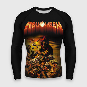 Мужской рашгард 3D с принтом Helloween в Белгороде,  |  | heavy metal | helloween | metal | группа | метал | музыка | пауэр метал | рок | хэви метал