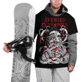 Накидка на куртку 3D с принтом Avenged Sevenfold в Белгороде, 100% полиэстер |  | 