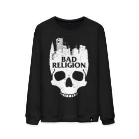 Мужской свитшот хлопок с принтом Bad Religion в Белгороде, 100% хлопок |  | bad religion | hardcore | punk | группы | музыка | панк | панк рок | рок