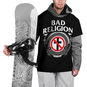 Накидка на куртку 3D с принтом Bad Religion в Белгороде, 100% полиэстер |  | bad religion | hardcore | punk | группы | музыка | панк | панк рок | рок