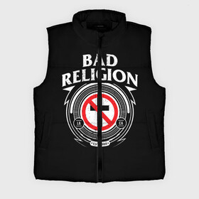 Мужской жилет утепленный 3D с принтом Bad Religion в Белгороде,  |  | bad religion | hardcore | punk | группы | музыка | панк | панк рок | рок