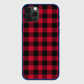 Чехол для iPhone 12 Pro Max с принтом Красный паттерн крупная клетка в Белгороде, Силикон |  | burberry | барбери | бёрбери | берберри | бренд | вип | геометрия | дизайн | квадрат | красный | мода | новинка | подарок | полоски | полосы | стритвир | топ | тренд | черный