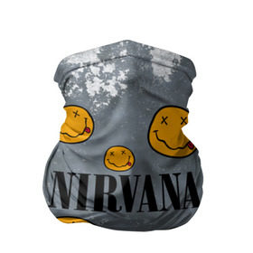 Бандана-труба 3D с принтом NIRVANA в Белгороде, 100% полиэстер, ткань с особыми свойствами — Activecool | плотность 150‒180 г/м2; хорошо тянется, но сохраняет форму | nirvana | альтернативный рок | гранж | группа | курт кобейн | логотип нирвана | музыка | нирвана | песни | рок