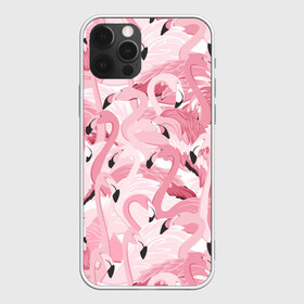 Чехол для iPhone 12 Pro Max с принтом Фламинго в Белгороде, Силикон |  | birds | drawing | fashion | feathers | flamingo | graphics | illustration | picture | pink | stand | style | wings | youth | графика | иллюстрация | картинка | клюв | красивые | крылья | мода | молодежная | перья | птицы | рисунок | розовый | стиль | стоя