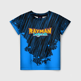 Детская футболка 3D с принтом RAYMAN LEGENDS в Белгороде, 100% гипоаллергенный полиэфир | прямой крой, круглый вырез горловины, длина до линии бедер, чуть спущенное плечо, ткань немного тянется | legends rayman. | rayman | rayman legends | rayman legends ps4 | rayman origins