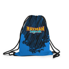 Рюкзак-мешок 3D с принтом RAYMAN LEGENDS в Белгороде, 100% полиэстер | плотность ткани — 200 г/м2, размер — 35 х 45 см; лямки — толстые шнурки, застежка на шнуровке, без карманов и подкладки | legends rayman. | rayman | rayman legends | rayman legends ps4 | rayman origins