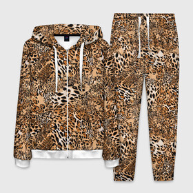 Мужской костюм 3D с принтом Леопард в Белгороде, 100% полиэстер | Манжеты и пояс оформлены тканевой резинкой, двухслойный капюшон со шнурком для регулировки, карманы спереди | camouflage | cat | disguise | fashion | illustration | jungle | leopard | predator | skin | spots | style | wild | youth | графика | джунгли | дикий | иллюстрация | камуфляж | картинка | кошка | леопард | маскировка | мода | молодежная | пятна | рисунок |