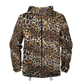Мужская ветровка 3D с принтом Леопард в Белгороде, 100% полиэстер | подол и капюшон оформлены резинкой с фиксаторами, два кармана без застежек по бокам, один потайной карман на груди | Тематика изображения на принте: camouflage | cat | disguise | fashion | illustration | jungle | leopard | predator | skin | spots | style | wild | youth | графика | джунгли | дикий | иллюстрация | камуфляж | картинка | кошка | леопард | маскировка | мода | молодежная | пятна | рисунок |