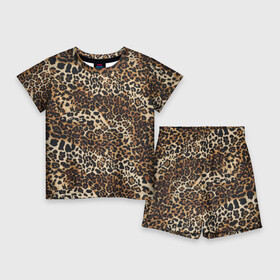 Детский костюм с шортами 3D с принтом Леопард в Белгороде,  |  | camouflage | cat | disguise | fashion | illustration | jungle | leopard | predator | skin | spots | style | wild | youth | графика | джунгли | дикий | иллюстрация | камуфляж | картинка | кошка | леопард | маскировка | мода | молодежная | пятна | рисунок |