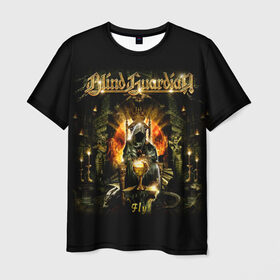 Мужская футболка 3D с принтом Blind Guardian в Белгороде, 100% полиэфир | прямой крой, круглый вырез горловины, длина до линии бедер | blind guardian | heavy metal | metal | группа | метал | музыка | пауэр метал | рок | хэви метал