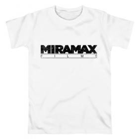 Мужская футболка хлопок с принтом MIRAMAX FILM в Белгороде, 100% хлопок | прямой крой, круглый вырез горловины, длина до линии бедер, слегка спущенное плечо. | miramax film | киностудия | мирамакс | тарантино