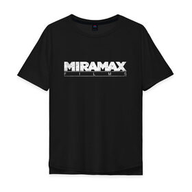 Мужская футболка хлопок Oversize с принтом MIRAMAX FILM_ в Белгороде, 100% хлопок | свободный крой, круглый ворот, “спинка” длиннее передней части | miramax film | киностудия | мирамакс