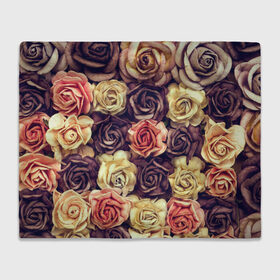 Плед 3D с принтом Шоколадные розы в Белгороде, 100% полиэстер | закругленные углы, все края обработаны. Ткань не мнется и не растягивается | бабушке | девочке | девушке | дочке | желтые цветы | женщине | маме | подруге | природа | розовые цветы | розы | сестре | теще | тюльпаны | цветы