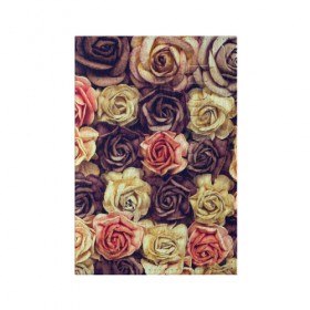 Обложка для паспорта матовая кожа с принтом Шоколадные розы в Белгороде, натуральная матовая кожа | размер 19,3 х 13,7 см; прозрачные пластиковые крепления | Тематика изображения на принте: бабушке | девочке | девушке | дочке | желтые цветы | женщине | маме | подруге | природа | розовые цветы | розы | сестре | теще | тюльпаны | цветы