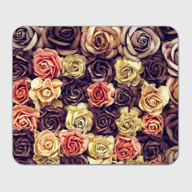 Коврик прямоугольный с принтом Шоколадные розы в Белгороде, натуральный каучук | размер 230 х 185 мм; запечатка лицевой стороны | бабушке | девочке | девушке | дочке | желтые цветы | женщине | маме | подруге | природа | розовые цветы | розы | сестре | теще | тюльпаны | цветы