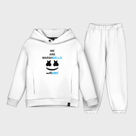 Детский костюм хлопок Oversize с принтом Marshmello (MELLOGANG) в Белгороде,  |  | Тематика изображения на принте: christopher comstock | dj | marshmello | mellogang | music | диджей | клубная музыка | клубняк | крис комсток | логотип | маршмеллоу | музыка