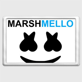 Магнит 45*70 с принтом Marshmello (MELLOGANG)  в Белгороде, Пластик | Размер: 78*52 мм; Размер печати: 70*45 | Тематика изображения на принте: christopher comstock | dj | marshmello | mellogang | music | диджей | клубная музыка | клубняк | крис комсток | логотип | маршмеллоу | музыка