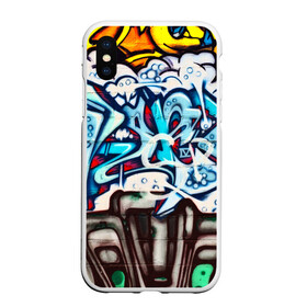 Чехол для iPhone XS Max матовый с принтом Graffiti в Белгороде, Силикон | Область печати: задняя сторона чехла, без боковых панелей | grafity | paint | street art | urban | город | граффити | искусство | кирпичи | краски | рисунки | стена | улицы | уличное искусство