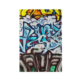 Обложка для паспорта матовая кожа с принтом Graffiti в Белгороде, натуральная матовая кожа | размер 19,3 х 13,7 см; прозрачные пластиковые крепления | Тематика изображения на принте: grafity | paint | street art | urban | город | граффити | искусство | кирпичи | краски | рисунки | стена | улицы | уличное искусство