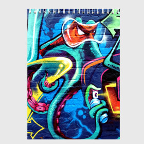 Скетчбук с принтом STREET FASHION в Белгороде, 100% бумага
 | 48 листов, плотность листов — 100 г/м2, плотность картонной обложки — 250 г/м2. Листы скреплены сверху удобной пружинной спиралью | grafity | paint | street art | urban | город | граффити | искусство | кирпичи | краски | рисунки | стена | улицы | уличное искусство