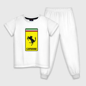 Детская пижама хлопок с принтом Corleone Ferrari в Белгороде, 100% хлопок |  брюки и футболка прямого кроя, без карманов, на брюках мягкая резинка на поясе и по низу штанин
 | 