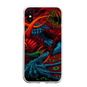 Чехол для iPhone XS Max матовый с принтом CS GOHYPER BEAST в Белгороде, Силикон | Область печати: задняя сторона чехла, без боковых панелей | awp | counter strike | cyber sport | game | hyper beast | skin | sport | авп | игры | скин | скоростной зверь