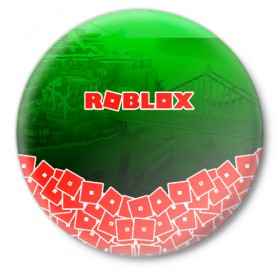Значок с принтом ROBLOX в Белгороде,  металл | круглая форма, металлическая застежка в виде булавки | roblox | roblox com | roblox gaming | roblox simulator | роблокс | роблокс roblox.
