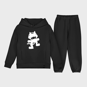 Детский костюм хлопок Oversize с принтом Monstercat в Белгороде,  |  | monstercat | клуб | клубная музыка | кот | котенок | кошка | лейбл | монстар | монстар кет | монстер | музыка | танцевальная музыка | электронная | электронная музыка