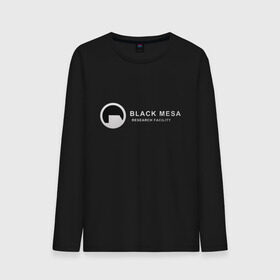 Мужской лонгслив хлопок с принтом Black mesa logo в Белгороде, 100% хлопок |  | black mesa | black mesa logo | research facility