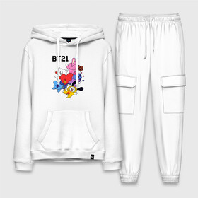 Мужской костюм хлопок с толстовкой с принтом BT21 Mascots в Белгороде,  |  | bangtan boys | bt21mascots | bts | chimmy | cooky | koya | mang | rj | shooky | tata | van