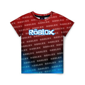 Детская футболка 3D с принтом ROBLOX в Белгороде, 100% гипоаллергенный полиэфир | прямой крой, круглый вырез горловины, длина до линии бедер, чуть спущенное плечо, ткань немного тянется | Тематика изображения на принте: roblox | roblox com | roblox gaming | roblox simulator | роблокс | роблокс roblox.