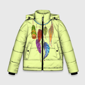 Зимняя куртка для мальчиков 3D с принтом индейское платье в Белгороде, ткань верха — 100% полиэстер; подклад — 100% полиэстер, утеплитель — 100% полиэстер | длина ниже бедра, удлиненная спинка, воротник стойка и отстегивающийся капюшон. Есть боковые карманы с листочкой на кнопках, утяжки по низу изделия и внутренний карман на молнии. 

Предусмотрены светоотражающий принт на спинке, радужный светоотражающий элемент на пуллере молнии и на резинке для утяжки | ethno | indians | native american | ttibal | америка | индейцы | ловец снов | перья | трибал | узор. орнамент | этника