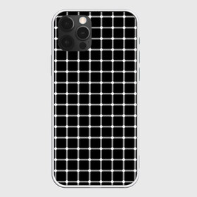 Чехол для iPhone 12 Pro Max с принтом Неуловимые серый точки в Белгороде, Силикон |  | Тематика изображения на принте: иллюзия | кажется | квадраты | клетка | круги | линии | полосы | сетка | точки | ячейка
