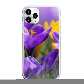 Чехол для iPhone 11 Pro матовый с принтом Фиолетовые цветы в Белгороде, Силикон |  | бабушке | девочке | девушке | дочке | желтые цветы | женщине | маме | подруге | природа | розовые цветы | розы | сестре | теще | тюльпаны | цветы