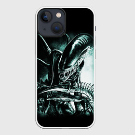 Чехол для iPhone 13 mini с принтом Чужой в Белгороде,  |  | alien | aliens | xenomorph | ксеноморф | монстры | ужасы | чужие | чужой