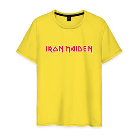 Мужская футболка хлопок с принтом Iron Maiden в Белгороде, 100% хлопок | прямой крой, круглый вырез горловины, длина до линии бедер, слегка спущенное плечо. | heavy metal | iron maiden | metal | music