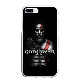 Чехол для iPhone 7Plus/8 Plus матовый с принтом God of War в Белгороде, Силикон | Область печати: задняя сторона чехла, без боковых панелей | god of war | арес | афина | бог | бог войны | воин | генерал | гидра | кратос | призрак | спарта | татуировка