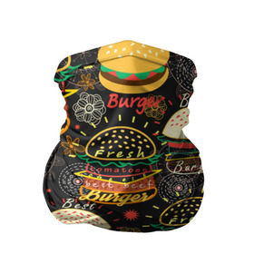 Бандана-труба 3D с принтом Гамбургеры в Белгороде, 100% полиэстер, ткань с особыми свойствами — Activecool | плотность 150‒180 г/м2; хорошо тянется, но сохраняет форму | hamburgers | sandwic | булочка | бутерброды | быстрая | гамбургер | гамбургеры | геометрический | графика | еда | зелень | иллюстрация | картинка | кунжут | мода | мясо | надпись | орнамент | рисунок | свежий