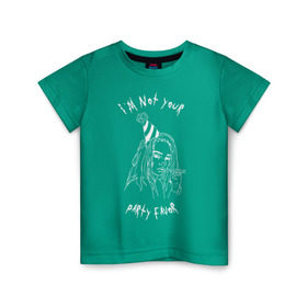 Детская футболка хлопок с принтом Billie Eilish в Белгороде, 100% хлопок | круглый вырез горловины, полуприлегающий силуэт, длина до линии бедер | 