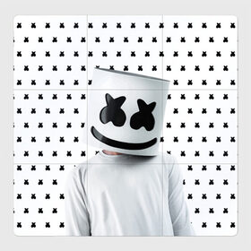 Магнитный плакат 3Х3 с принтом MARSHMELLO White в Белгороде, Полимерный материал с магнитным слоем | 9 деталей размером 9*9 см | Тематика изображения на принте: marsh | marshmallow | marshmello | marshmelo | mello | music | smile | диджей | лого | маршмеллов | маршмеллоу | маршмеллу | маршмело | маршмелов | маршмелоу | музыка | музыкант | рожица | трэп | улыбка | хаус