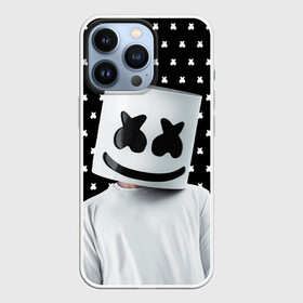 Чехол для iPhone 13 Pro с принтом MARSHMELLO Black в Белгороде,  |  | marsh | marshmallow | marshmello | marshmelo | mello | music | smile | диджей | лого | маршмеллов | маршмеллоу | маршмеллу | маршмело | маршмелов | маршмелоу | музыка | музыкант | рожица | трэп | улыбка | хаус