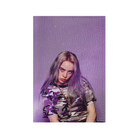 Обложка для паспорта матовая кожа с принтом Billie Eilish в Белгороде, натуральная матовая кожа | размер 19,3 х 13,7 см; прозрачные пластиковые крепления | billie eilish | lovely | music | ocean eyes | pop | билли айлиш | девушка | музыка | океан | поп | эйлиш | элиш