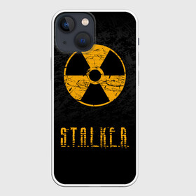 Чехол для iPhone 13 mini с принтом S.T.A.L.K.E.R. в Белгороде,  |  | anomaly | bandit | chernobyl | logo | pripyat | shadow of chernobyl | stalker | stalker 2 | zone | аномалия | бандиты | зона | лого | меченый | припять | сталкер | сталкер 2 | тени чернобыля | чернобыль | чистое небо