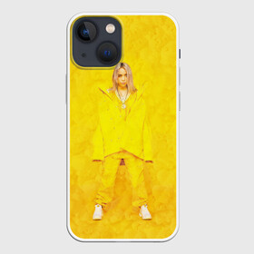 Чехол для iPhone 13 mini с принтом Yellow Billie в Белгороде,  |  | Тематика изображения на принте: billie eilish | lovely | music | ocean eyes | pop | билли айлиш | девушка | музыка | океан | поп | эйлиш | элиш