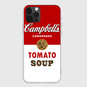 Чехол для iPhone 12 Pro Max с принтом Банка с супом Кэмпбелл в Белгороде, Силикон |  | campbell’s soup | pop art | popart | арт | банка с супом кэмпбелл | банки с супом кэмпбелл | большая банка супа кэмпбелл с открывашкой | поп арт | суп кэмпбелл | энди уорхол