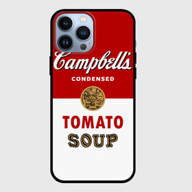 Чехол для iPhone 13 Pro Max с принтом Банка с супом Кэмпбелл в Белгороде,  |  | campbell’s soup | pop art | popart | арт | банка с супом кэмпбелл | банки с супом кэмпбелл | большая банка супа кэмпбелл с открывашкой | поп арт | суп кэмпбелл | энди уорхол