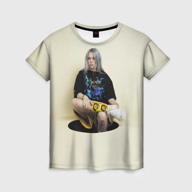 Женская футболка 3D с принтом Hole в Белгороде, 100% полиэфир ( синтетическое хлопкоподобное полотно) | прямой крой, круглый вырез горловины, длина до линии бедер | billie eilish | lovely | music | ocean eyes | pop | билли айлиш | девушка | музыка | океан | поп | эйлиш | элиш