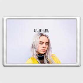 Магнит 45*70 с принтом BillieEilish в Белгороде, Пластик | Размер: 78*52 мм; Размер печати: 70*45 | billie eilish | lovely | music | ocean eyes | pop | билли айлиш | девушка | музыка | океан | поп | эйлиш | элиш