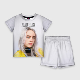 Детский костюм с шортами 3D с принтом BillieEilish в Белгороде,  |  | billie eilish | lovely | music | ocean eyes | pop | билли айлиш | девушка | музыка | океан | поп | эйлиш | элиш